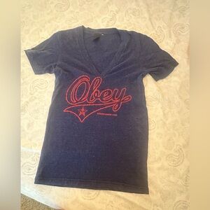 Obey Vneck Tee